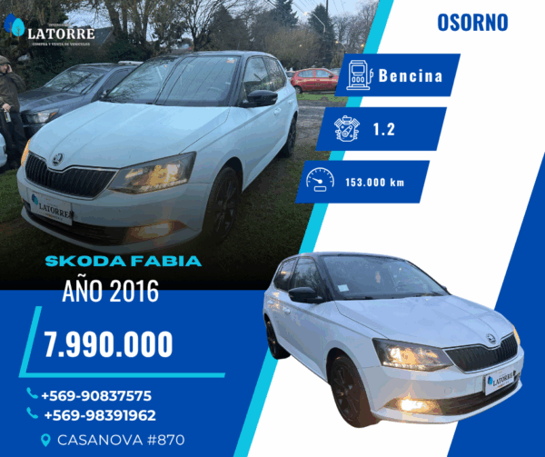 SKODA FABIA - 2016