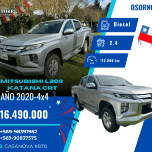MITSUBISHI L200 KATANA CRT 4X4 – 2020