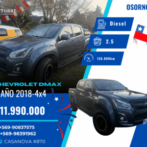 CHEVROLET DMAX 4X4 – 2018