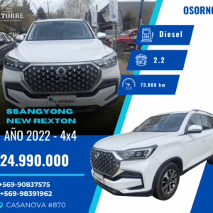 SSANGYONG NEW REXTON 2022 – 4X4