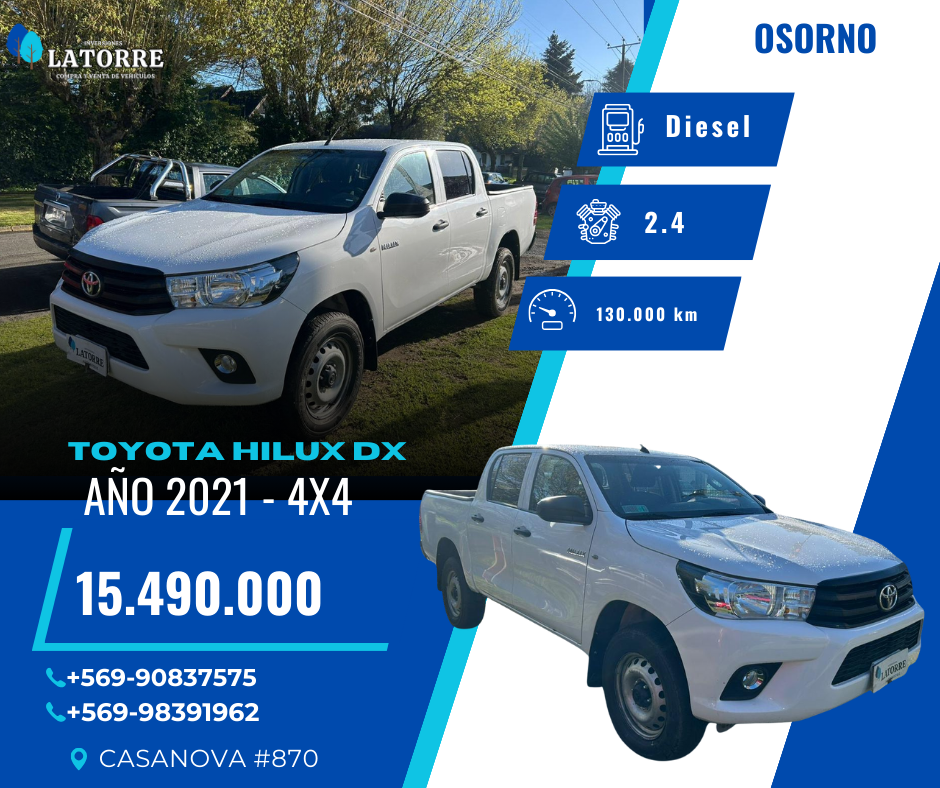TOYOTA HILUX DX 2021 - 4X4