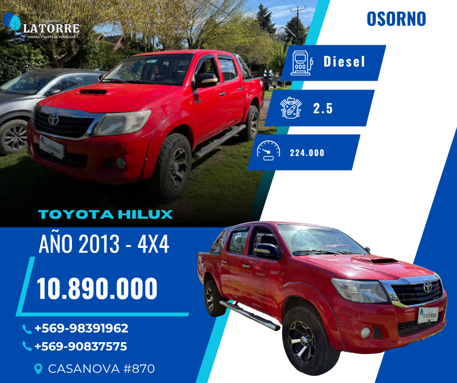 TOYOTA HILUX 2013 - 4X4