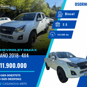 CHEVROLET DMAX 2018 – 4X4