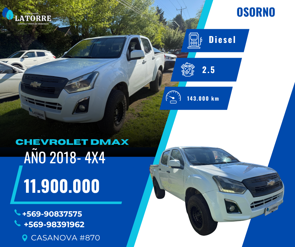 CHEVROLET DMAX 2018 - 4X4