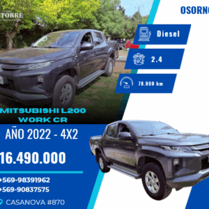 MITSUBISHI L200 WORK CR – 2022