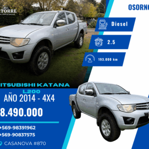 MITSUBISHI KATANA L200 – 2014 VENDIDA