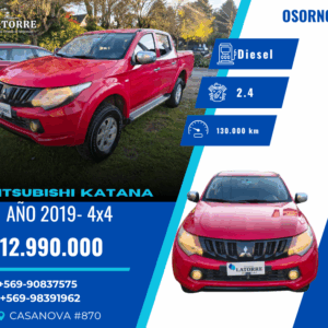 MITSUBISHI KATANA – 2019 VENDIDA