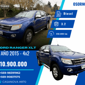 FORD RANGER XLT 4X2 – 2015