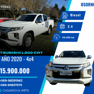 MITSUBISHI L200 CRT 4X4 – 2020
